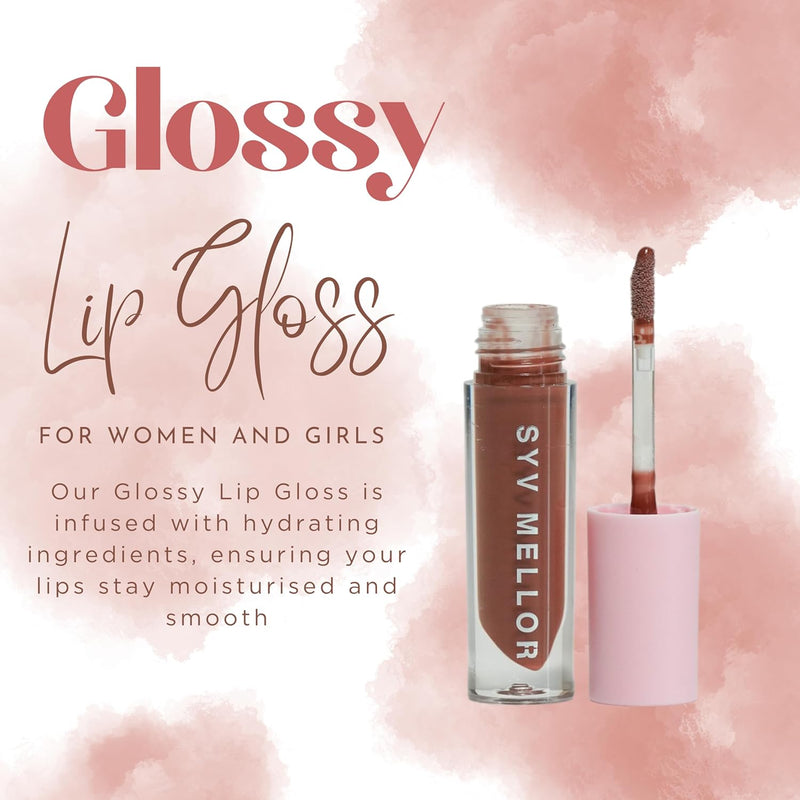 Glossy Lip Gloss Non-Sticky Hydrating Lips Glow Long Lasting High Shine Lip Glosses for Women and Girls Creates Fuller Lips & Plumper Pout - Crave