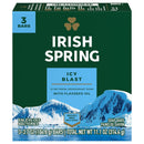 Irish Spring Icy Blast Deodorant Bar Soap 3.7oz - Pack of 3