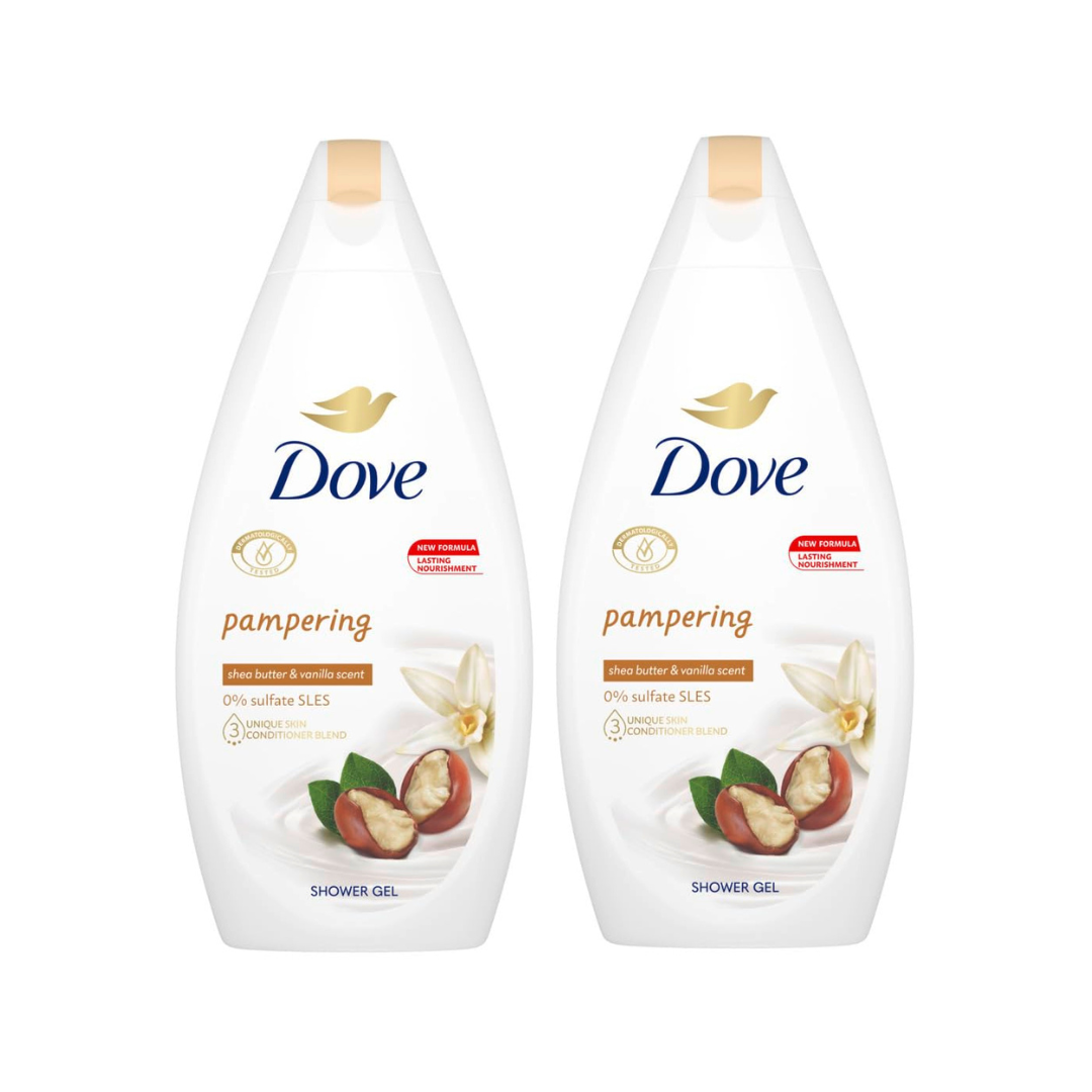 Dove Shea Butter Pampering Body Wash Shower Gel 225ml