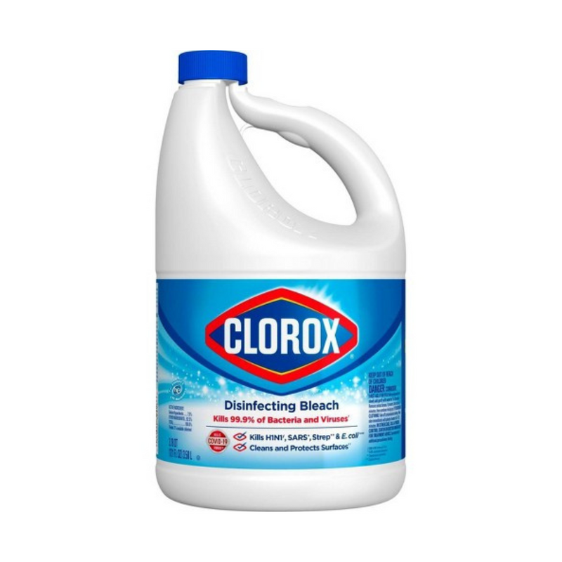 Clorox Regular Disinfecting Liquid Bleach, Kills 99.9% Bacteria & Viruses 121oz