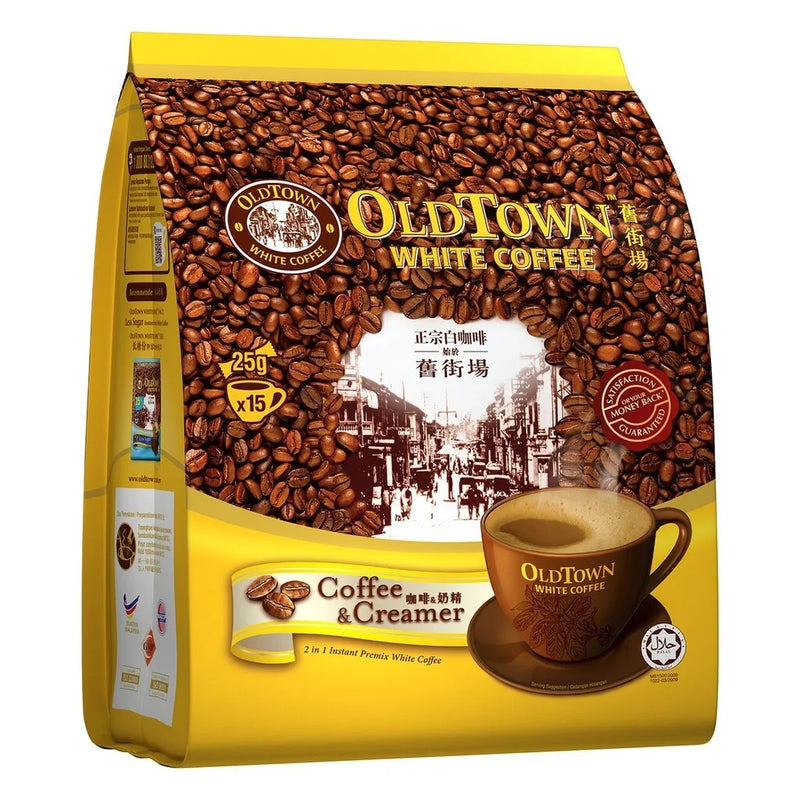 Old Town White Coffee, Coffee & Creamer Flavor, 15 Sticks