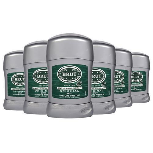 Brut Original Deodorant Stick Antiperspirant Fresh 50ml - Pack of 6