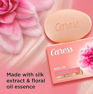 Caress Beauty Bar Soap Daily Silk 3.75 Ounce (16 Count)
