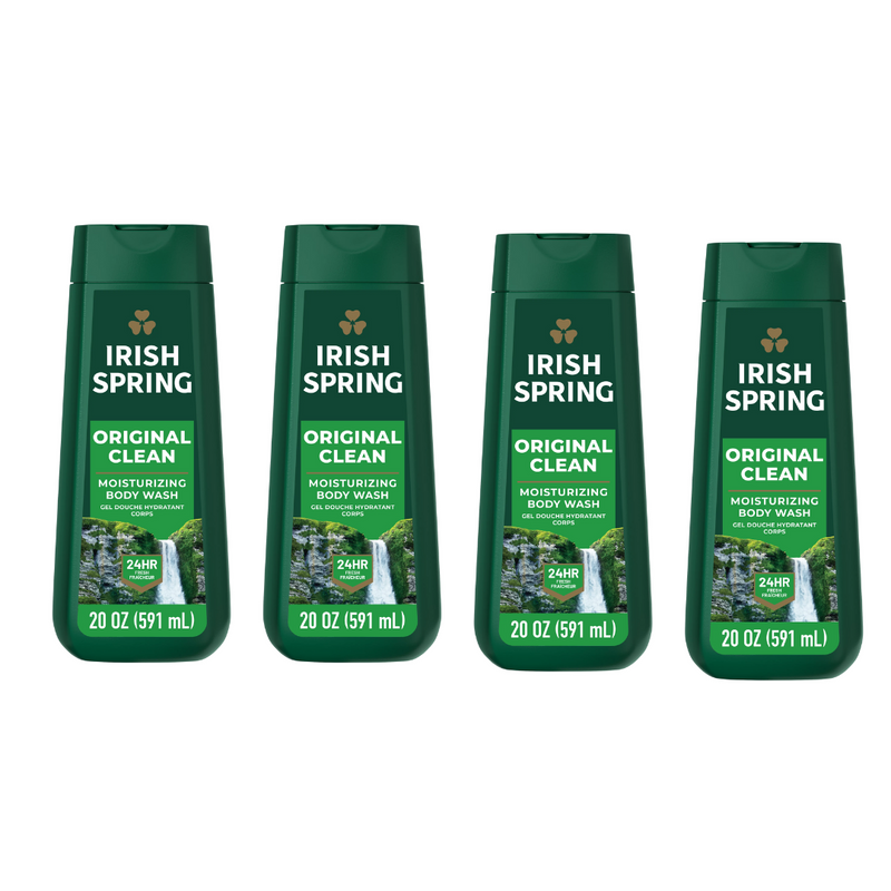 Irish Spring Body Wash Original Clean 20oz - Pack of 4