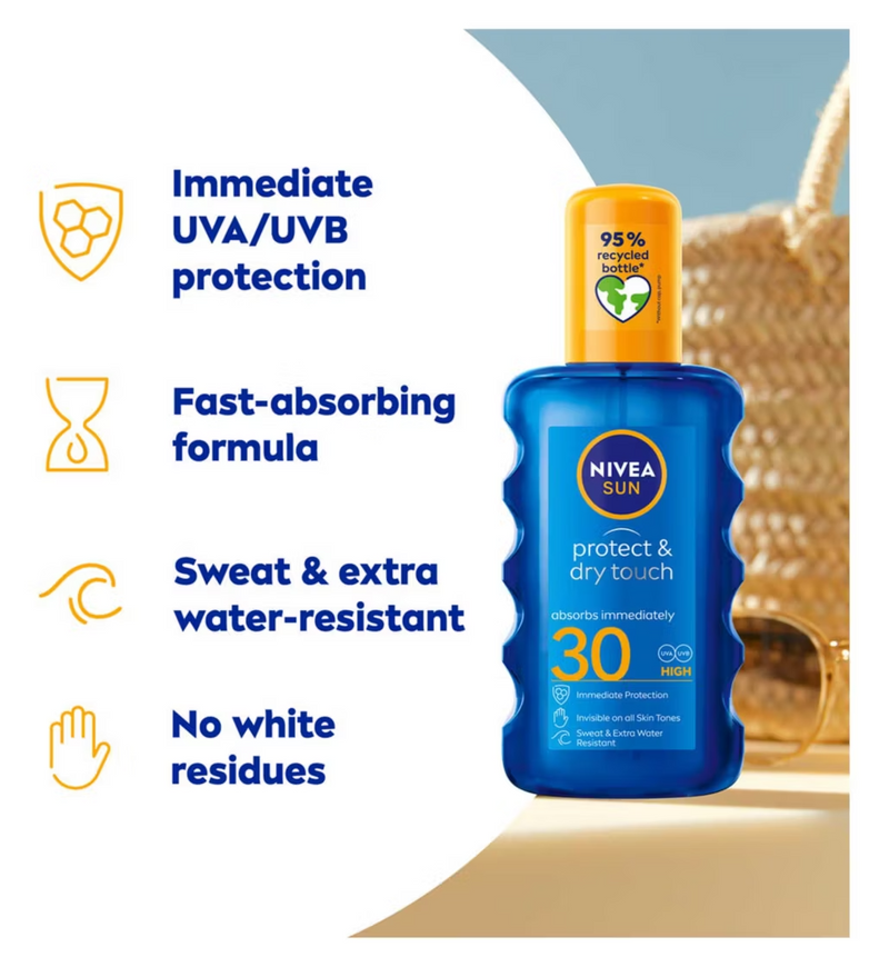 Nivea Sun Protect & Dry Touch Spray SPF30 200ml