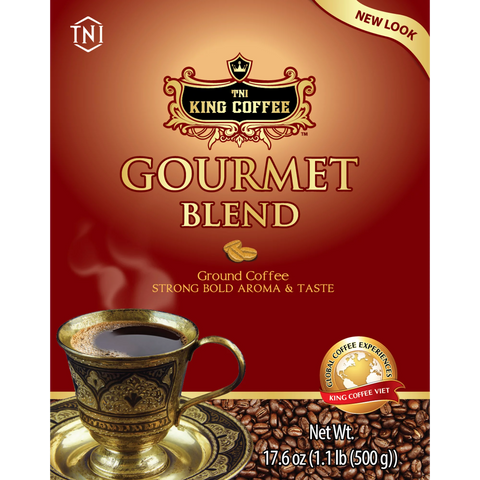 TNI King Coffee Gourmet Blend Vietnamese Ground Coffee 17.6oz