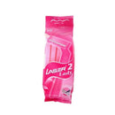 Laser 2 Lady Disposable Shaving Razor 10 Count - Pack of 2
