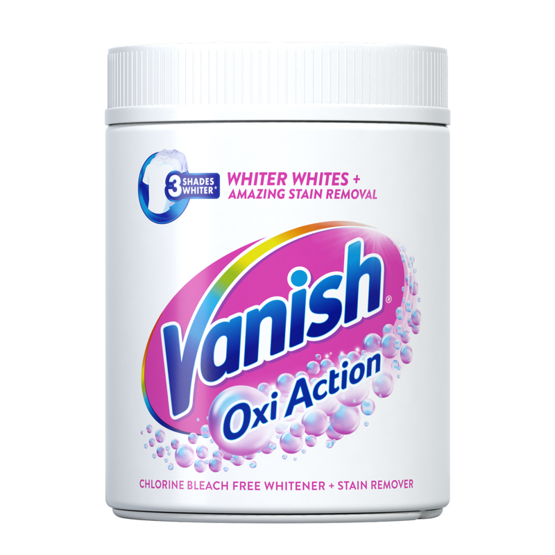 Vanish Oxi Action Powder Fabric Stain Remover Whites 1kg