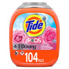 Tide Pods Liquid Laundry Detergent With Downy, April Fresh - 104 Pacs
