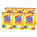 S.O.S Steel Wool Soap Pads 10 Count - Pack of 6 (Total 60 Pads)