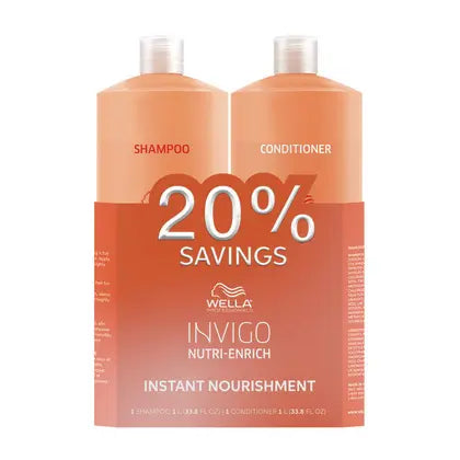 Wella Professionals Invigo Nutri-Enrich Shampoo & Conditioner 33.8oz Duo