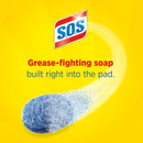 S.O.S Steel Wool Soap Pads 10 Count - Pack of 6 (Total 60 Pads)