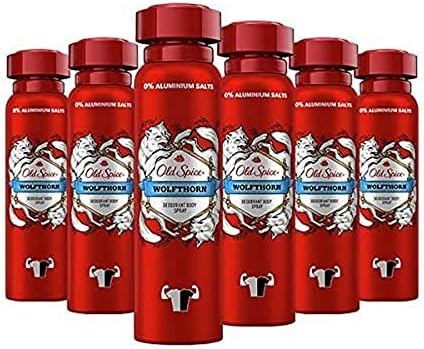 Old Spice Wolfthorn Deodorant Body Spray 150ml - Pack of 6