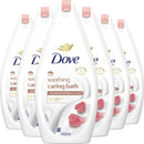 Dove Soothing Caring Bath With Almond Oil & Hibiscus Scent Body Wash 450ml - Pack of 6