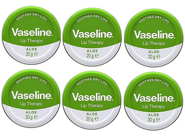 Vaseline Lip Therapy Aloe Vera 20g - Pack of 6