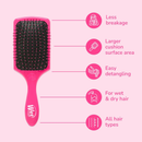Wet Brush Paddle Detangler Pink