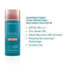 Colorescience Sunforgettable Total Protection Face Shield Flex Medium SPF 50 1.8 fl oz