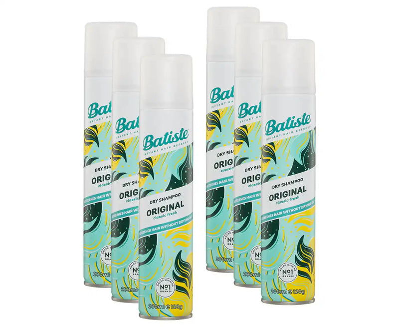 Batiste Dry Shampoo Original Classic Fresh 200ml - Pack of 6