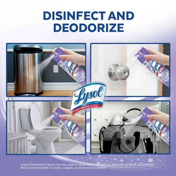 Lysol Disinfectant Spray, Early Morning Breeze, 19 Ounce