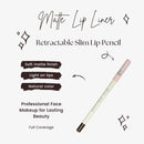Lip Liner Perfect Pout Matte Retractable Slim Lip Pencil Face Makeup Longwear Rich Lip Colors Smudge Proof Formula with Long Lasting - Waterproof Lip Liner - Secret