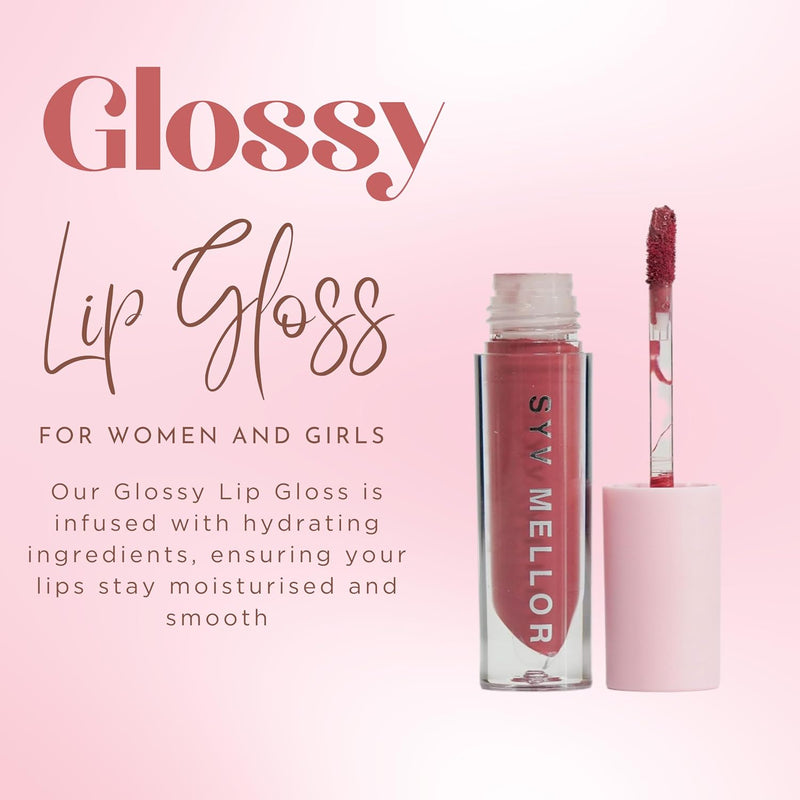 Glossy Lip Gloss Non-Sticky Hydrating Lips Glow Long Lasting High Shine Lip Glosses for Women and Girls Creates Fuller Lips & Plumper Pout - Yum