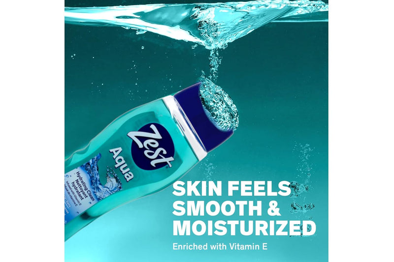 Zest Hydrating Body Wash Aqua 18oz - Pack of 6