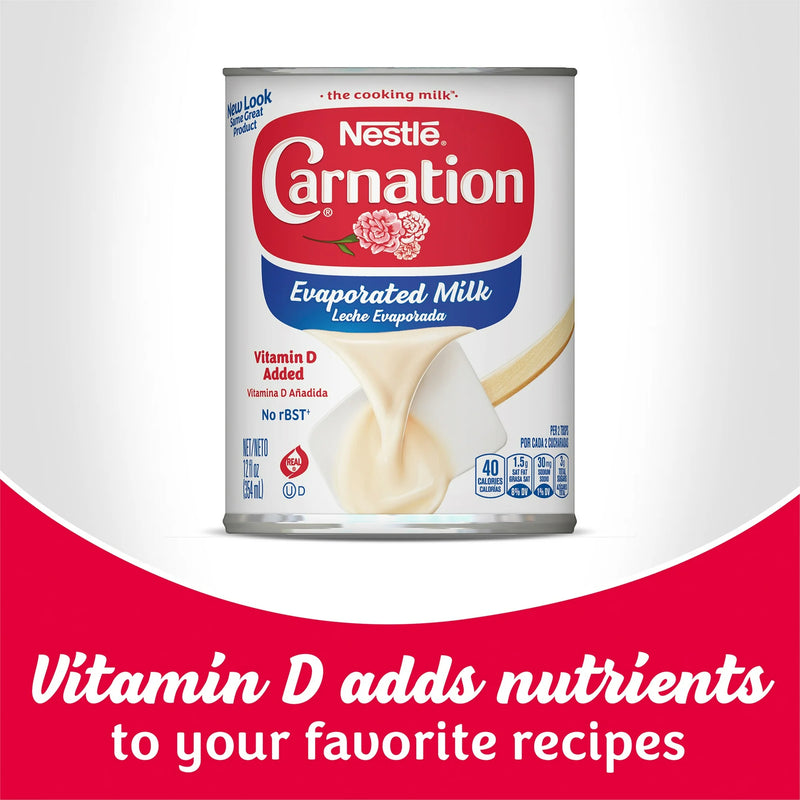 Nestle Carnation Evaporated Milk 12oz Cans - Pack of 12