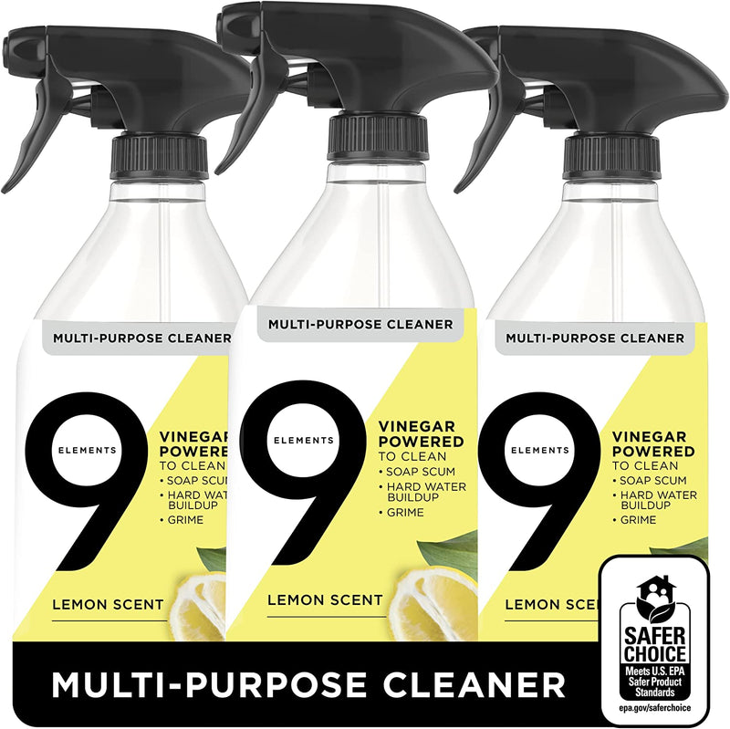 9 Elements Lemon Scent All-Purpose Cleaner 18oz - Pack of 3