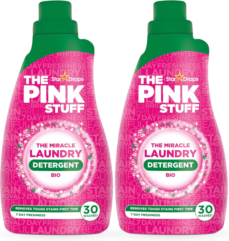 The Pink Stuff The Miracle Laundry Detergent Bio Liquid 32oz - Pack of 2