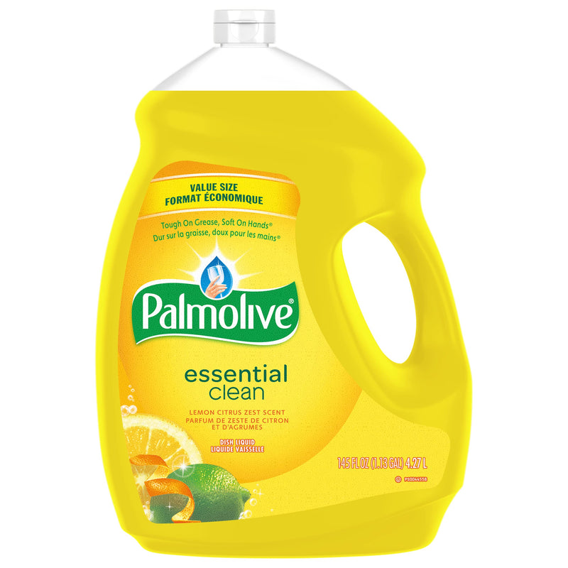 Palmolive Liquid Dish Soap, Essential Clean, Lemon 145oz/4.27L