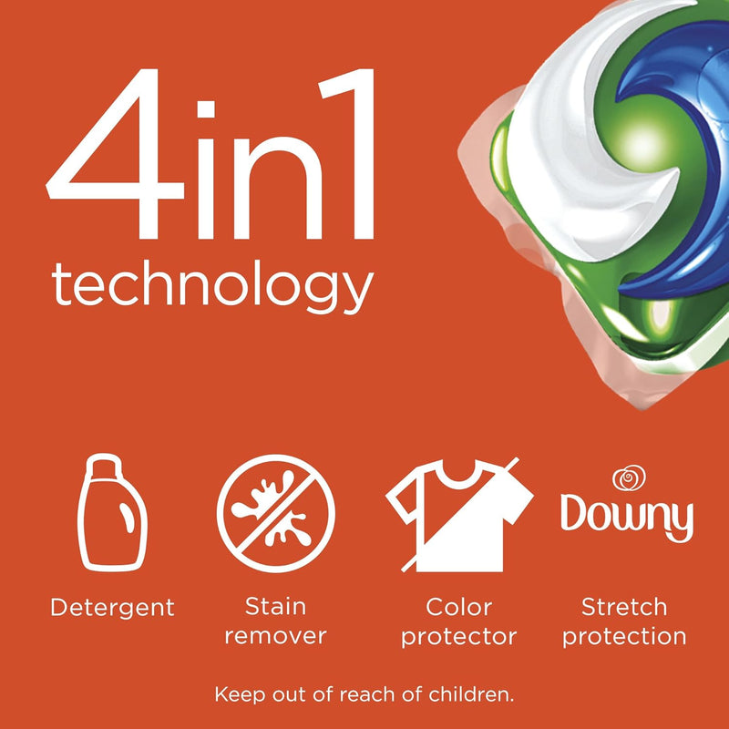 Tide Pods Liquid Laundry Detergent With Downy, April Fresh - 104 Pacs