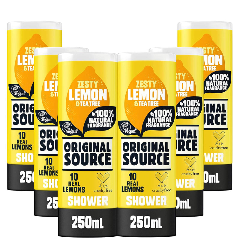 Original Source Lemon & Tea Tree Shower Gel 250ml - Pack of 6