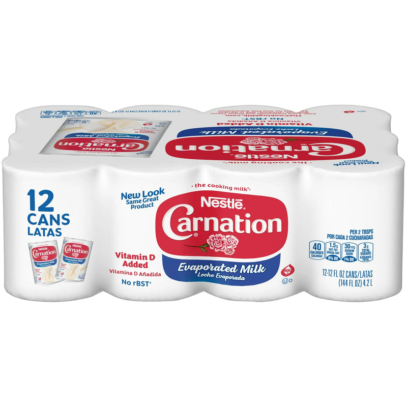 Nestle Carnation Evaporated Milk 12oz Cans - Pack of 12