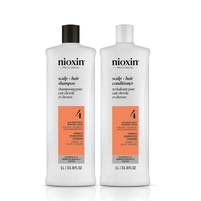 Nioxin System 4 Cleanser Shampoo & Scalp Therapy Conditioner 33.8oz