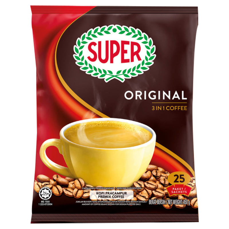 Super Original 3-in-1 Instant Coffee, 25 Sachets