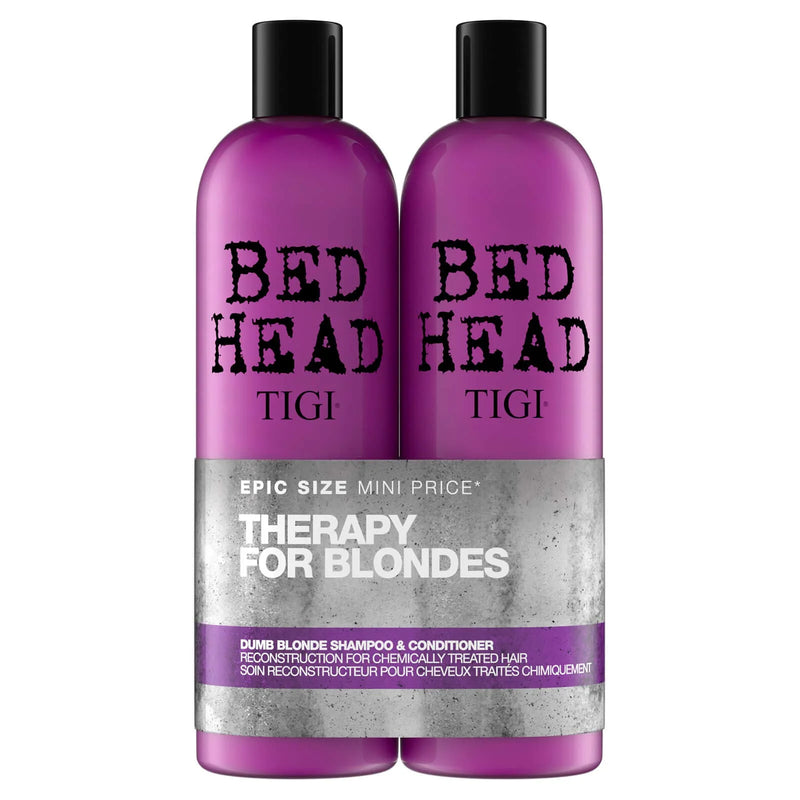 TIGI Bed Head Dumb Blonde Shampoo & Conditioner Duo, 750ml