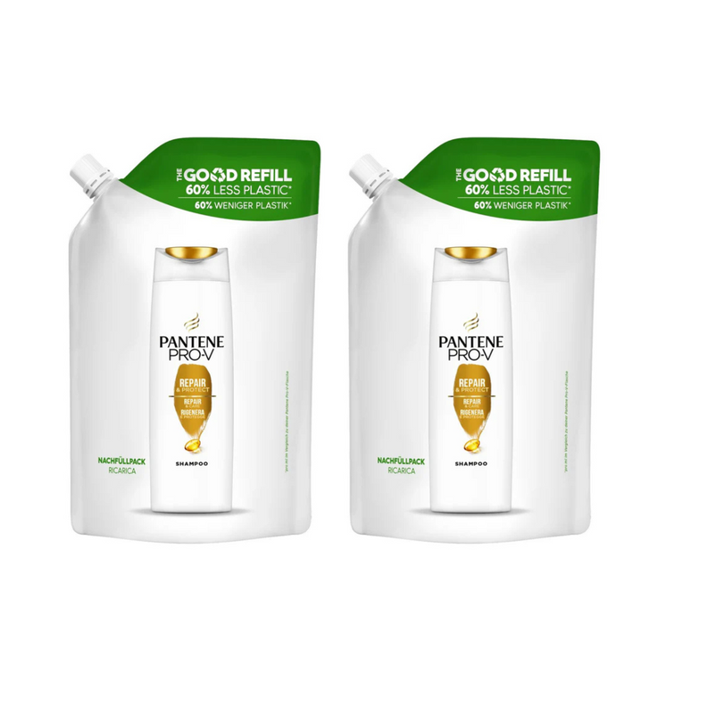 Pantene Pro-V Repair & Protect Shampoo Refill 480ml - Pack of 2