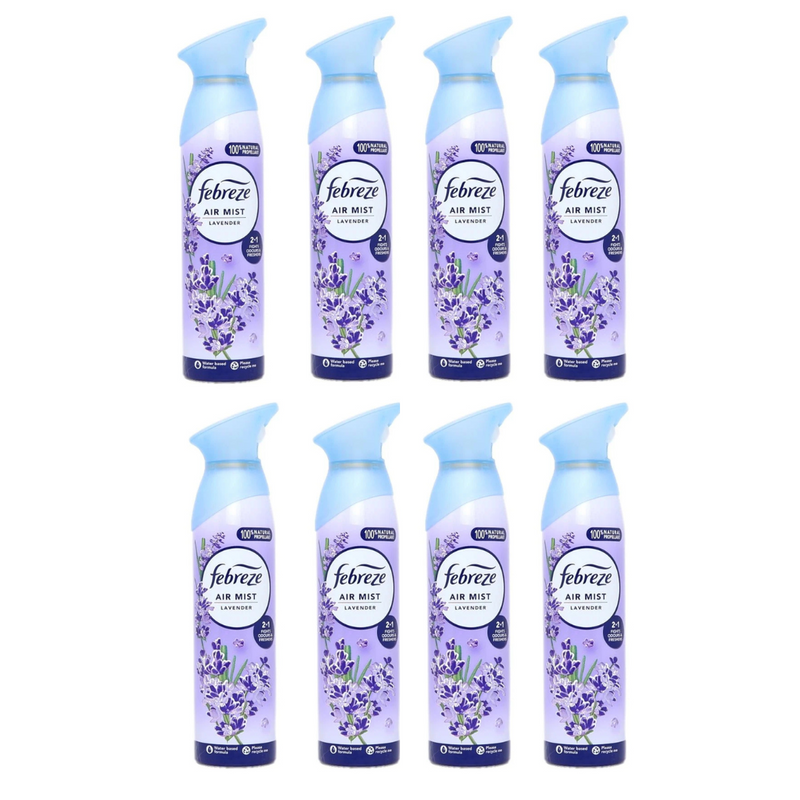 Febreze Air Freshener Spray Lavender 185ml - Pack of 8