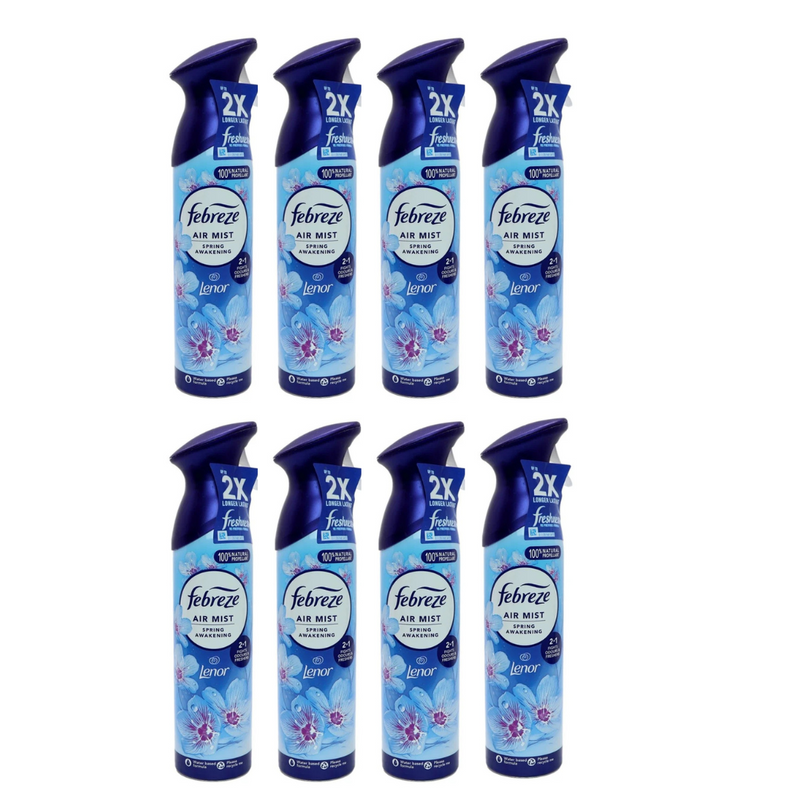 Febreze Air Freshener Spray Lenor Spring Awakening  185ml - Pack of 8