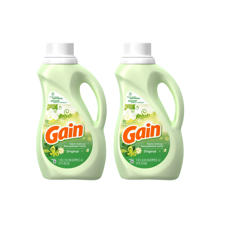 Gain Liquid Fabric Softener Original 51oz - Pack of 2