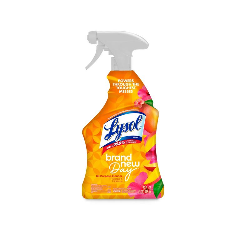 Lysol All-Purpose Cleaner, Sanitizing and Disinfecting Spray, Mango & Hibiscus Scent, 32oz