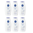Nivea Shower Gel & Body Wash Creme Soft & Almond Oil 750ml - Pack of 6