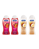 Softsoap Body Wash  Pomegranate/Mango Spritz & Coconut Butter Scent (Pack 4)
