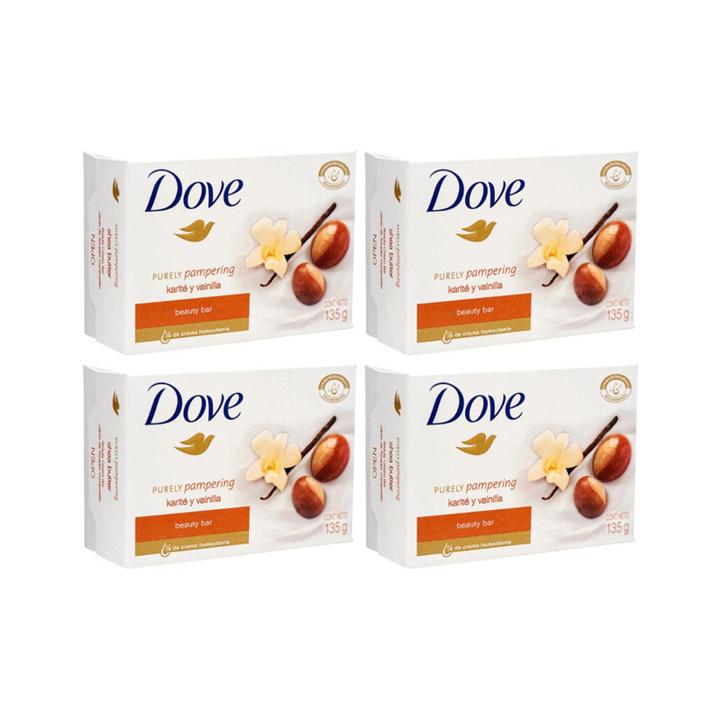 Dove Purely Pampering Beauty Bar Soap 135g - Pack of 4