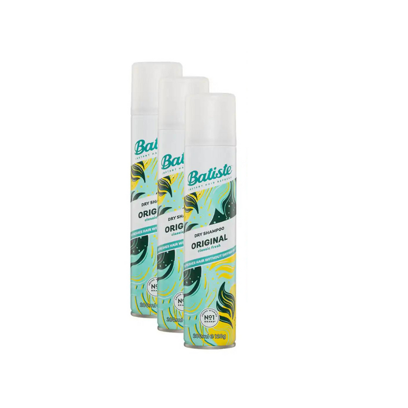 Batiste Dry Shampoo Original Classic Fresh  200ml - Pack of 3