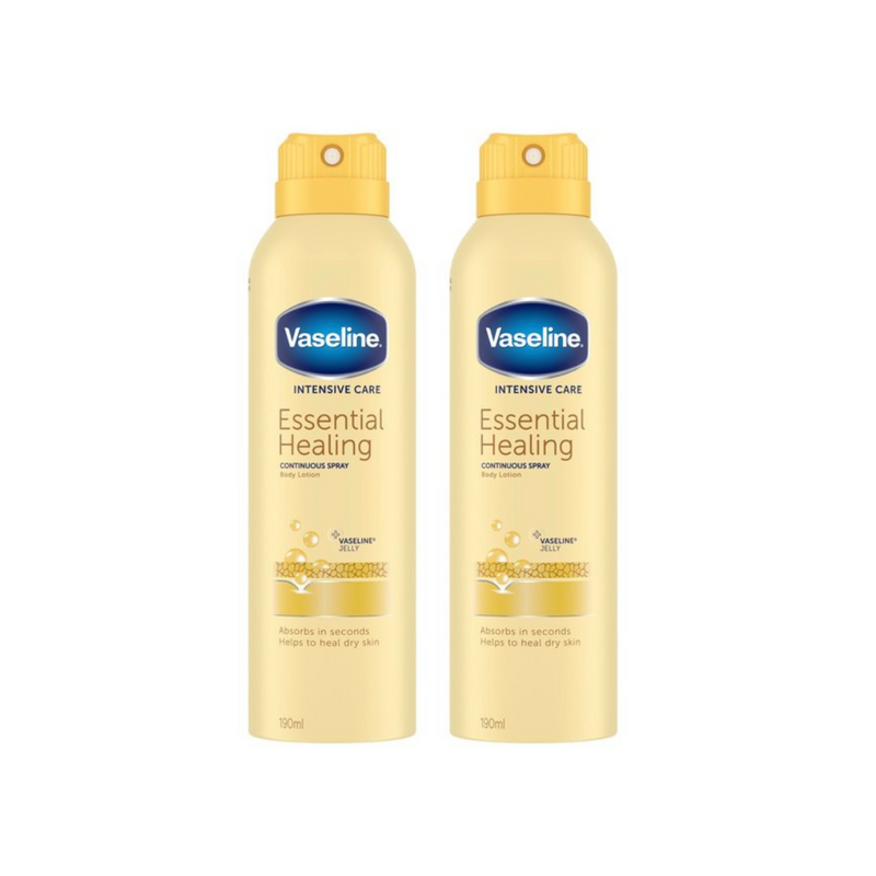 Vaseline Intensive Care Essential Healing Spray Lotion 190ml - Pack of 2