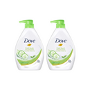 Dove Fresh Touch Cucumber Body Wash With Pump 33.8oz/1LT - Pack of 2