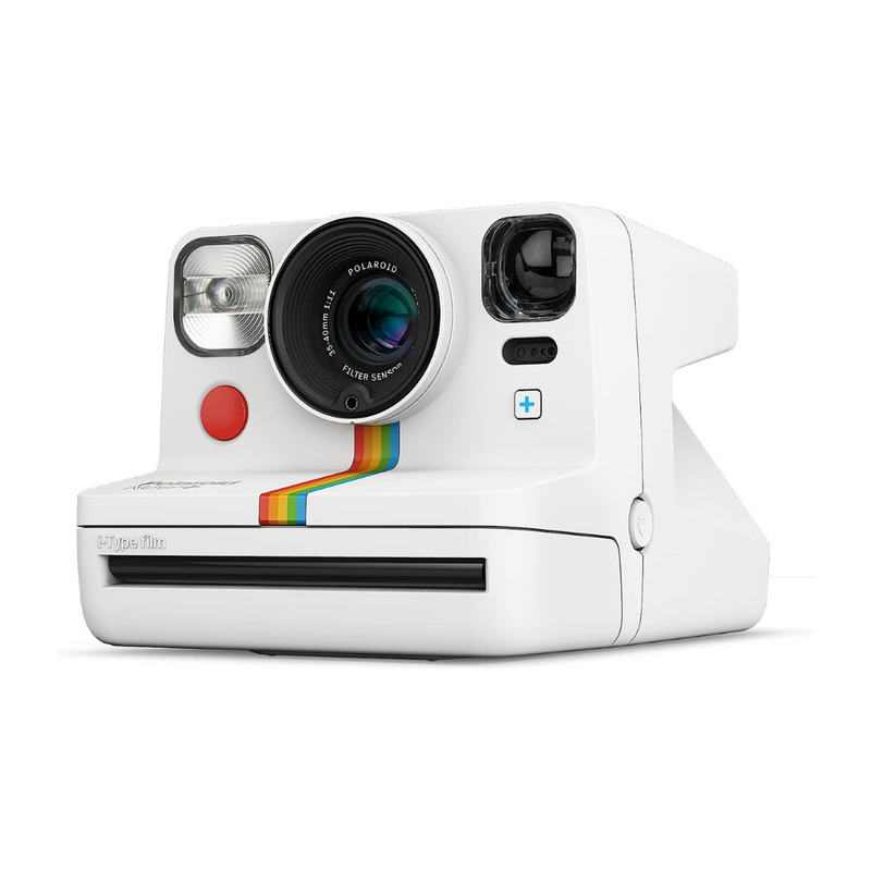Polaroid Now+ White (9062) Bluetooth Connected I-Type Instant Film Camera With Bonus Lens Filter Set