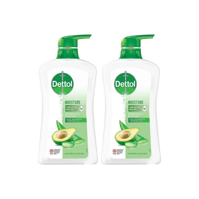 Dettol Antibacterial Moisture Bodywash With Aloe Vera & Avocado 625g - Pack of 2
