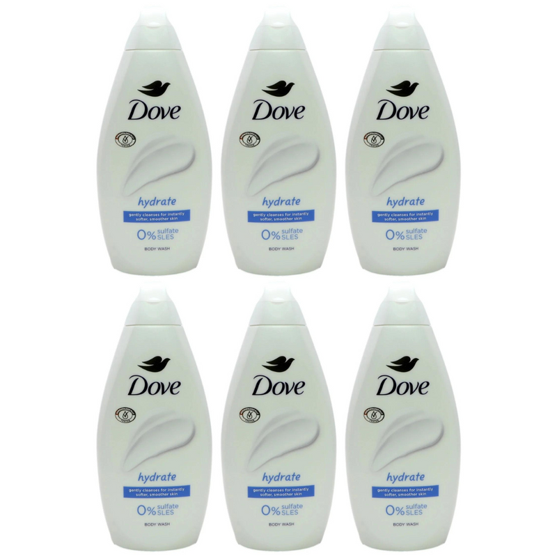 Dove Hydrate Body Wash 450ml - Pack of 6